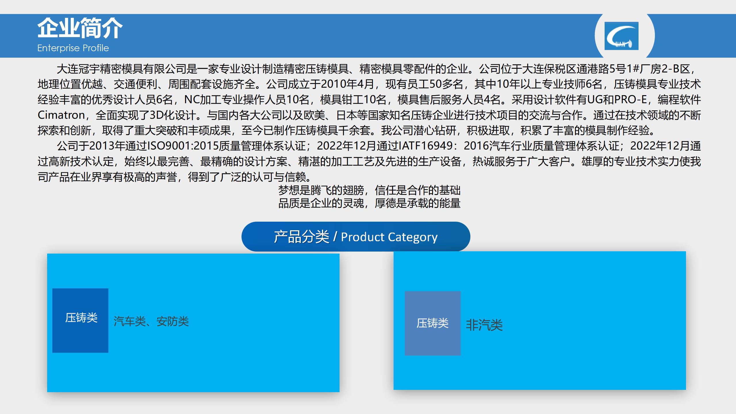 模具公司简介模板图片